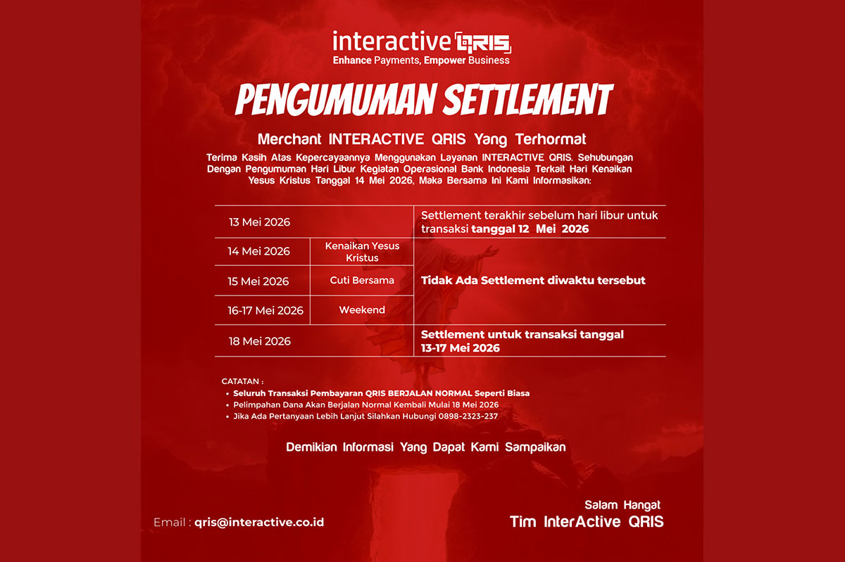 Pengumuman Settlement , QRIS, Cara Daftar QRIS